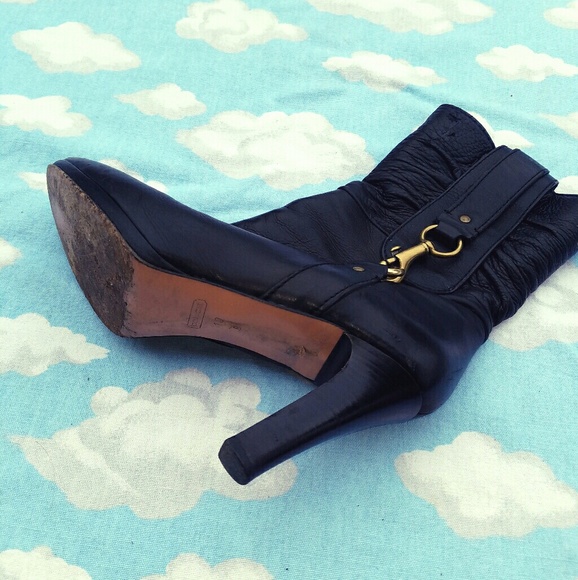 COACH ποΈ Ruched Leather Comfortable Classic Snap - Picture 8 of 8